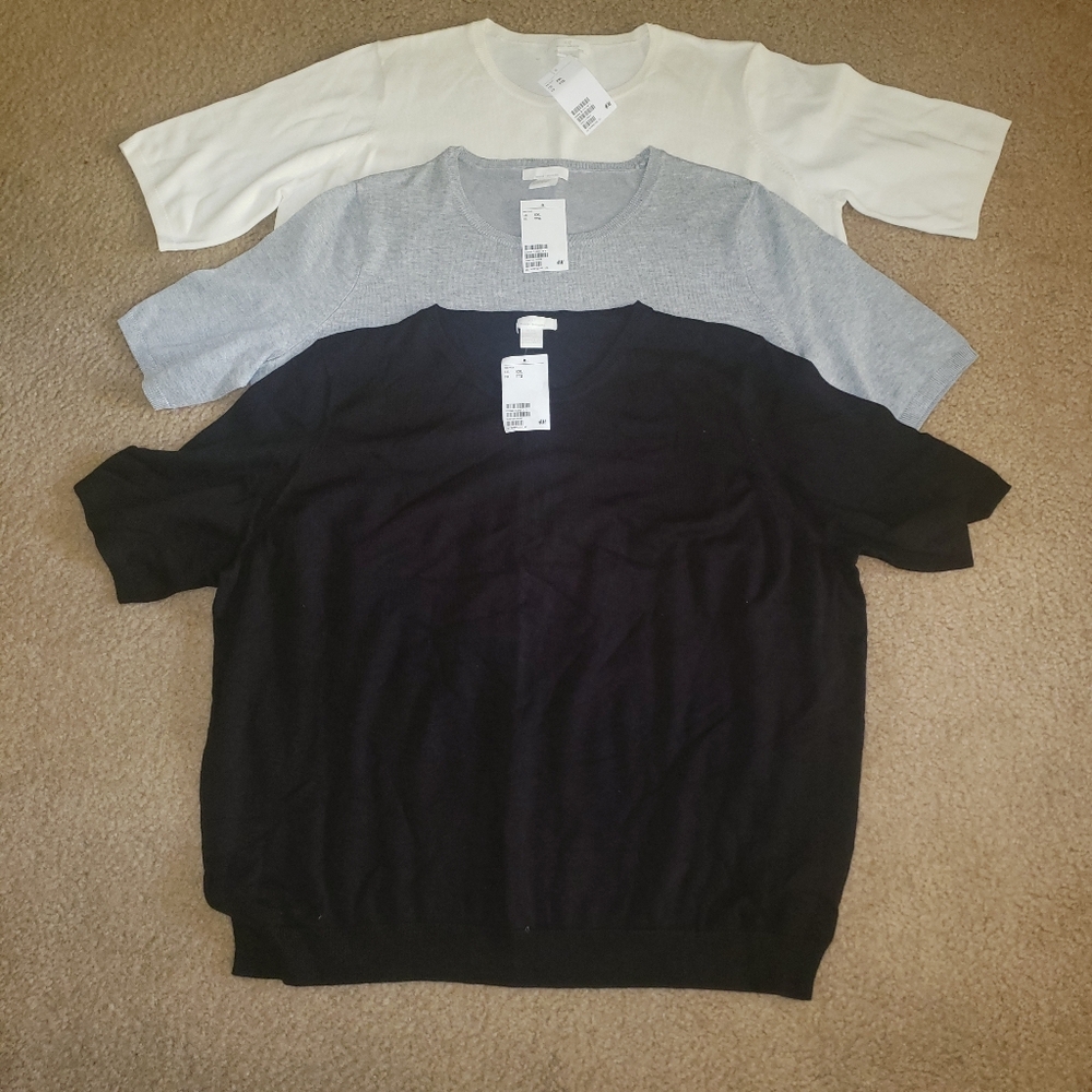 Lot of 3 NWT H&M Sweaters Size XXL